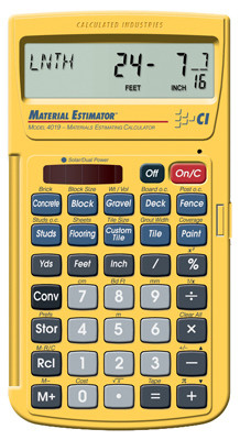 Material Estimator Calculator 4019