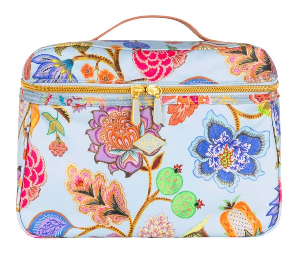 Oilily Coco Beauty Case Kosmetiktasche Tasche Surf Spray Hellblau Bunt-image