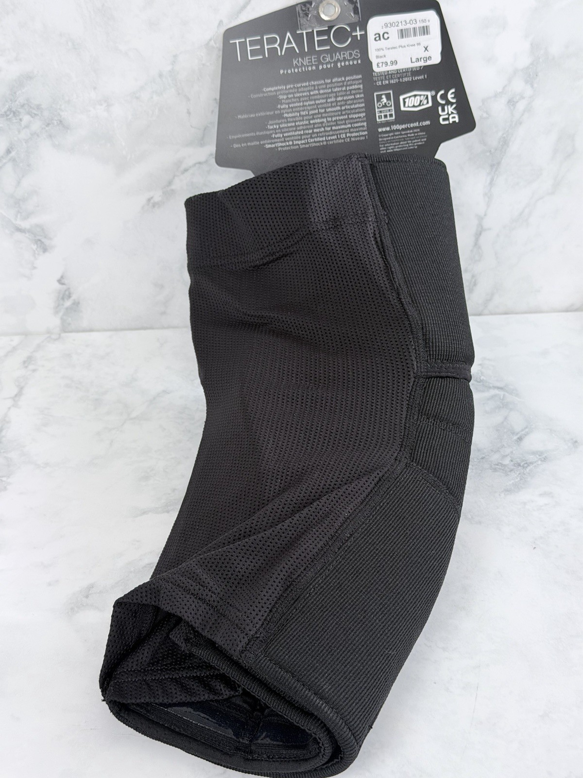 Ginocchiere 100% Teratec+ MTB Mountain Bike Protezione Nero Taglia XL Nuove �� foto 4