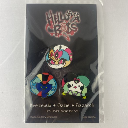 Helluva Boss Fizz Fizzarolli Ozzie Bee Head Pillow Bonus Pins