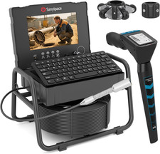 Sanyipace 165FT Sewer Camera 10" Drain Pipe Camera 512Hz Locator 1080P