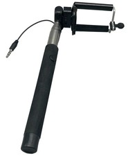 selfie stick all phones black extends to 39.5" adjustable angles length 9" READ