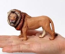 African Male Lion Wild Animal Figure Toy PVC Doll Small Figurine Birthday Gifts