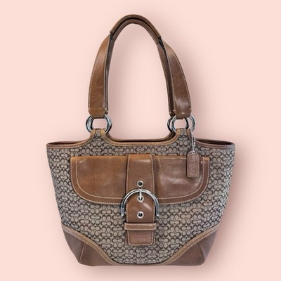 バッグ Coach Soho Signature Shoulder Bag Y2k COACH SoHo Y2K Vintage Soho Signature Flap Luxury Designer