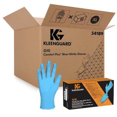 Kleenguard 54189 G10, Disposable Gloves, 4 Mil Palm, Nitrile, Powder-Free, Xl (
