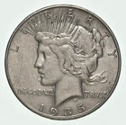 (1) AU 1935-S Peace Silver Dollar 90% - Almost Unc - San Francisco Mint *7020