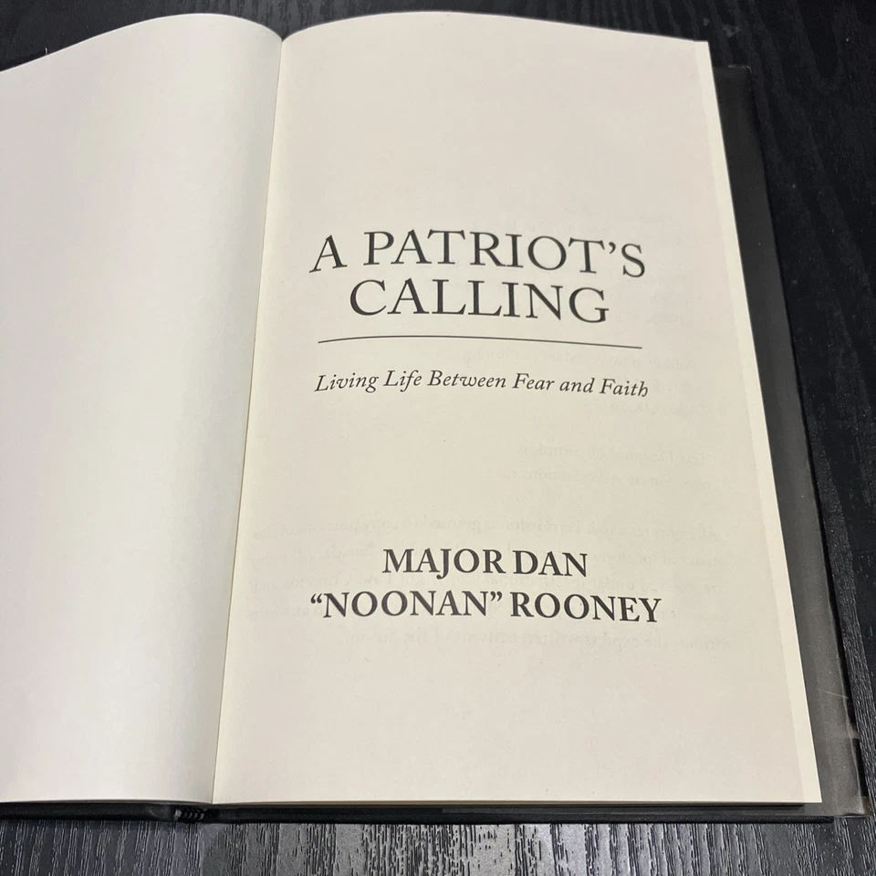 A Patriot's Calling by Major Dan Rooney SIGNED INSCRIBED HC/DJ 1st LIKE NEW 2012 Foto 4 de 4