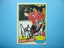 1980/81 O-PEE-CHEE NHL HOCKEY CARD 78 DAVE HUTCHISON VG+ NICE AUTO AUTOGRAPH OPC