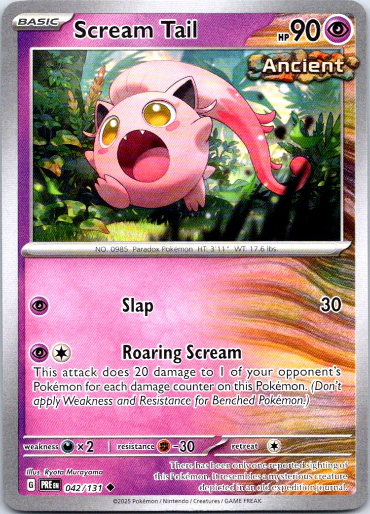 Scream Tail Uncommon SV: Prismatic Evolutions 042/131 NM