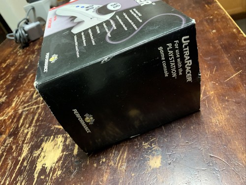 Controller di sterzo Ultra Racer per Playstation 1 PS1 CIB - Foto 6 di 24