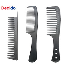 3 PCS Carbon Fiber anti Static Comb, Heat Resistant Comb-Fine and Wide Tooth Hai