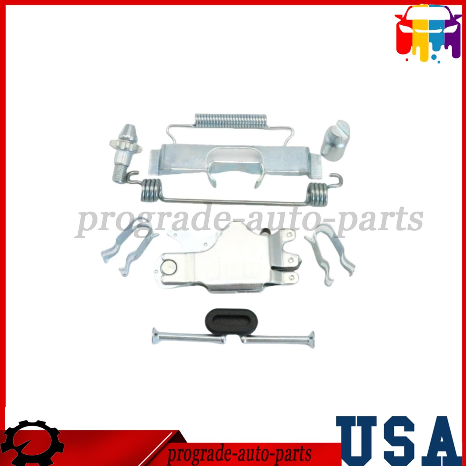Fit Maserati Ghibli Quattroporte 1 Set Parking Brake Shoes & Accessory Fastener/