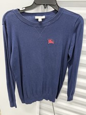 Burberry blue sweater 14y red emblem