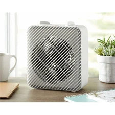 MAINSTAYS 1500W 3-Speed Eletric Fan-Forced Space Heater HF-1008W, White