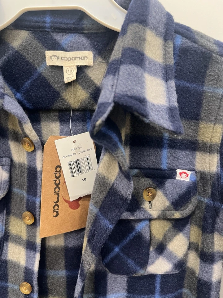 Camisa de franela polar Appaman talla 10 Foto 2 de 4