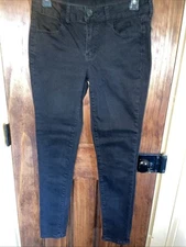 Black Skinny Straight Leg Jeans Jeggings 4 Pockets Women 28x28x9 NWOT