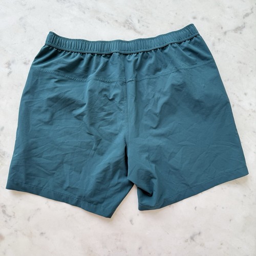 Janji Mens Transit Tech Run Everywhere Shorts Size Medium 7'' inseam teal Green - 第 6/12 張圖片