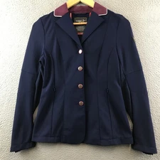 Tredstep Solo Vision Show Jacket Womens US 2 Equestrian Ireland Maroon Collar