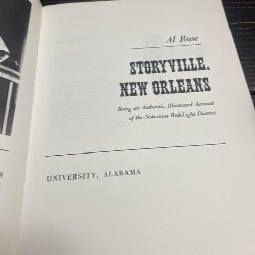 STORYVILLE NEW ORLEAN AL ROSE UNIV ALABAMA PRESS 7TH 1989 ILL RED LIGHT DISTRICT - Bild 5 von 12