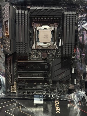 Intel Core i9 9820x + MSI x299 SLI Plus with I/O plate and 64GB RAM (8x8)