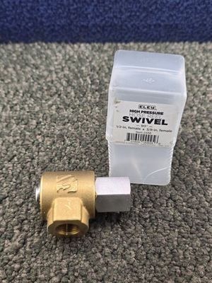#ad Eley 2458 High Pressure 90° Hose Reel Swivel Brass Adapter 1 2quot; FNPT x 3 8quot; FNPT $32.99