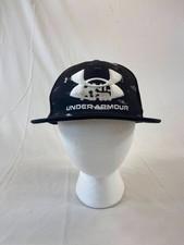 Youth Under Armour Baseball Cap Snapback Hat OSFM Casual Wear Black Embroidered