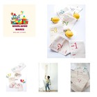 Portable Canvas Family Height Chart - Accurate Rainbow Kids Growth Tracker