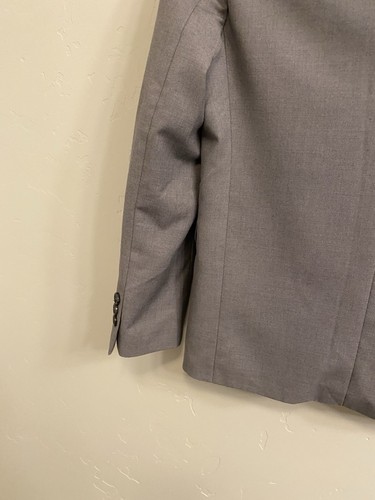 IZOD Boys' Size 12 Light Gray Regular Fit Lined Blazer Suit Jacket MSRP $60 - Picture 16 of 19
