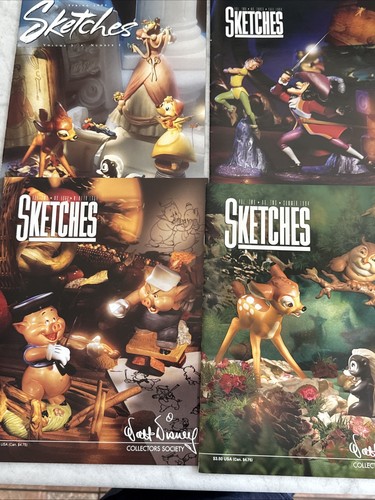 56 Issues WDCC WALT DISNEY COLLECTORS SOCIETY SKETCHES MAGAZINE BOXED LOT - Picture 14 of 15