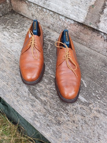 JOSEPH CHEANEY DERBY SHOES VINTAGE BROWN TAN LEATHER UK11 MENS MOLTON EXC COND - Picture 5 of 9