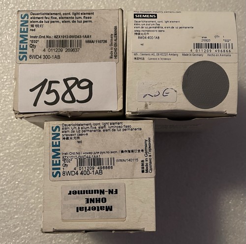 Siemens 8WD4 400-1AB Continuous Light Element Red - Picture 1 of 2