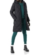 Winte Jacket Women's Diamond Quilted Knee Length Puffer Coat Size Xs
