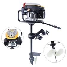 9HP 4-Stroke Outboard Motor Gasoline Fishing Boat Engine TCI Air Cooled 225CC