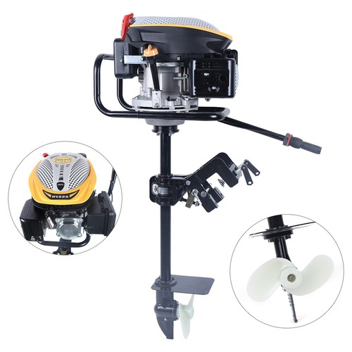 Motor fueraborda 4 tiempos 9 HP barco de pesca motor refrigeración por aire sistema TCI 225CC - Imagen 4 de 19