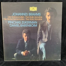 PINCHAS ZUKERMAN violin & viola - BRAHMS Sonatas - Barenboim - DG ST 3LP BOX