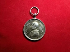 Pope Leo XIII Oleo Sancto Meo Unxi Eum Medal Year L Episcopal Init