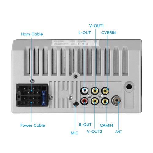 7" Double 2DIN Car Radio Stereo Bluetooth FM USB SD AUX IOS/Android MP5 Player - Picture 21 of 22