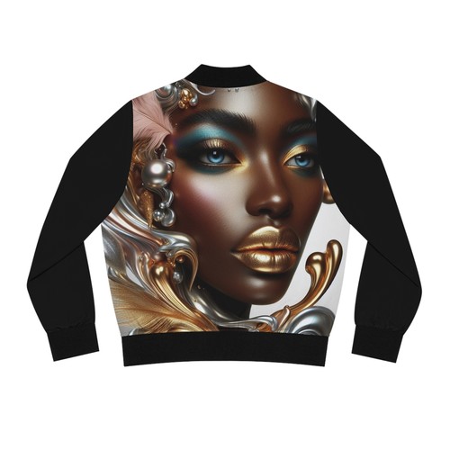 Ethereal Women's Bomber Jacket (AOP) #EC2 - Picture 3 of 5