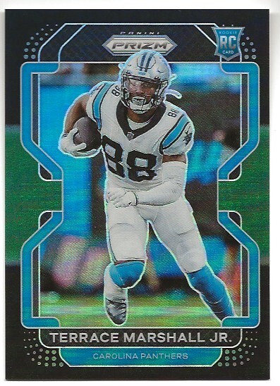 Terrace Marshall Jr. 2021 Panini Chronicles Prizm Black Green Prizm /49 Panthers