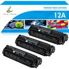 Q2612A 12A Toner Compatible with Hp LaserJet 1018 1020 1022 Ink - 3 Pack Black