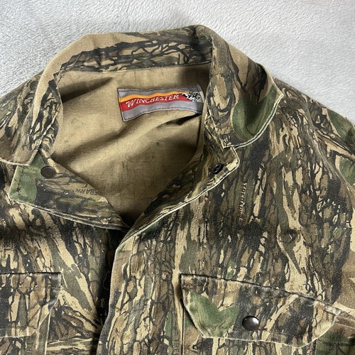 Men's Winchester Hunting Camouflage Coveralls Real Tree Made USA 100% Cotton L - Picture 3 of 10