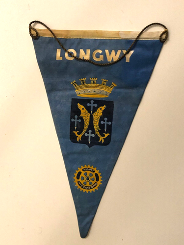 Ancien fanion Rotary Club International de Sanremo Italie