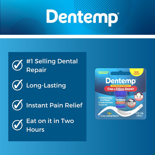 Dentemp Maximum Strength Loose Cap and Lost Filling Repair - Dental Repair Kit f - Picture 5 of 12