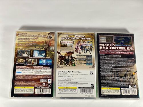 Lot3 PSP Valkyria Chronicles 3 & Valhalla Knights & Whire Knight Chronicles -JP - Picture 3 of 24