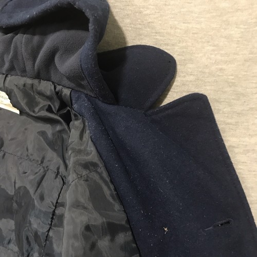 Old Navy Pea Coat With Hood - Dark Blue - Size Large Kids 10-12 - Picture 12 of 20