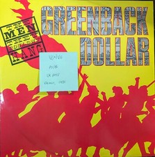 The Men They Couldn't Hang Greenback Dollar Vinyl Record 12" VG+/VG D1040T 1985