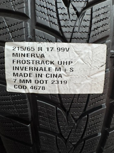 2 PNEUMATICI USATI 215/65 R 17 99V MINERVA INVERNALE M+S 7 MM DOT 2319 GOMME USA - Foto 6 di 6