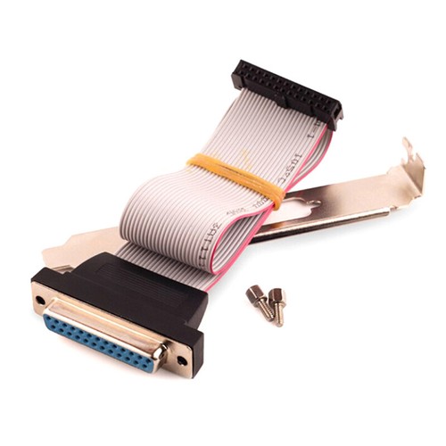 LPT1 parallel port printer I/O adapter DB25 IDC 26Pin header slot pte LJP-wf_wf - Picture 3 of 6