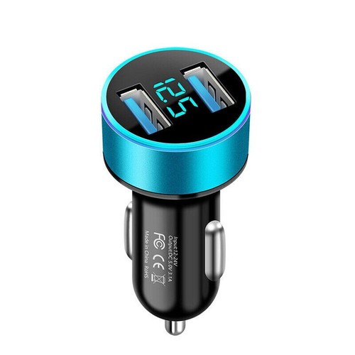 USB Car Socket Phone Charger 12V Cigarette Lighter Power Adapter Plug - 第 3/23 張圖片