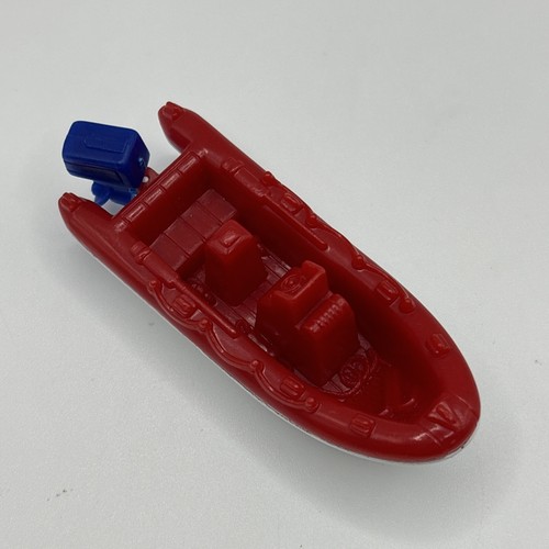 Matchbox 1998 White Water Raft Boat Diecast White Red Plastic 1:70 Scale - Picture 9 of 12